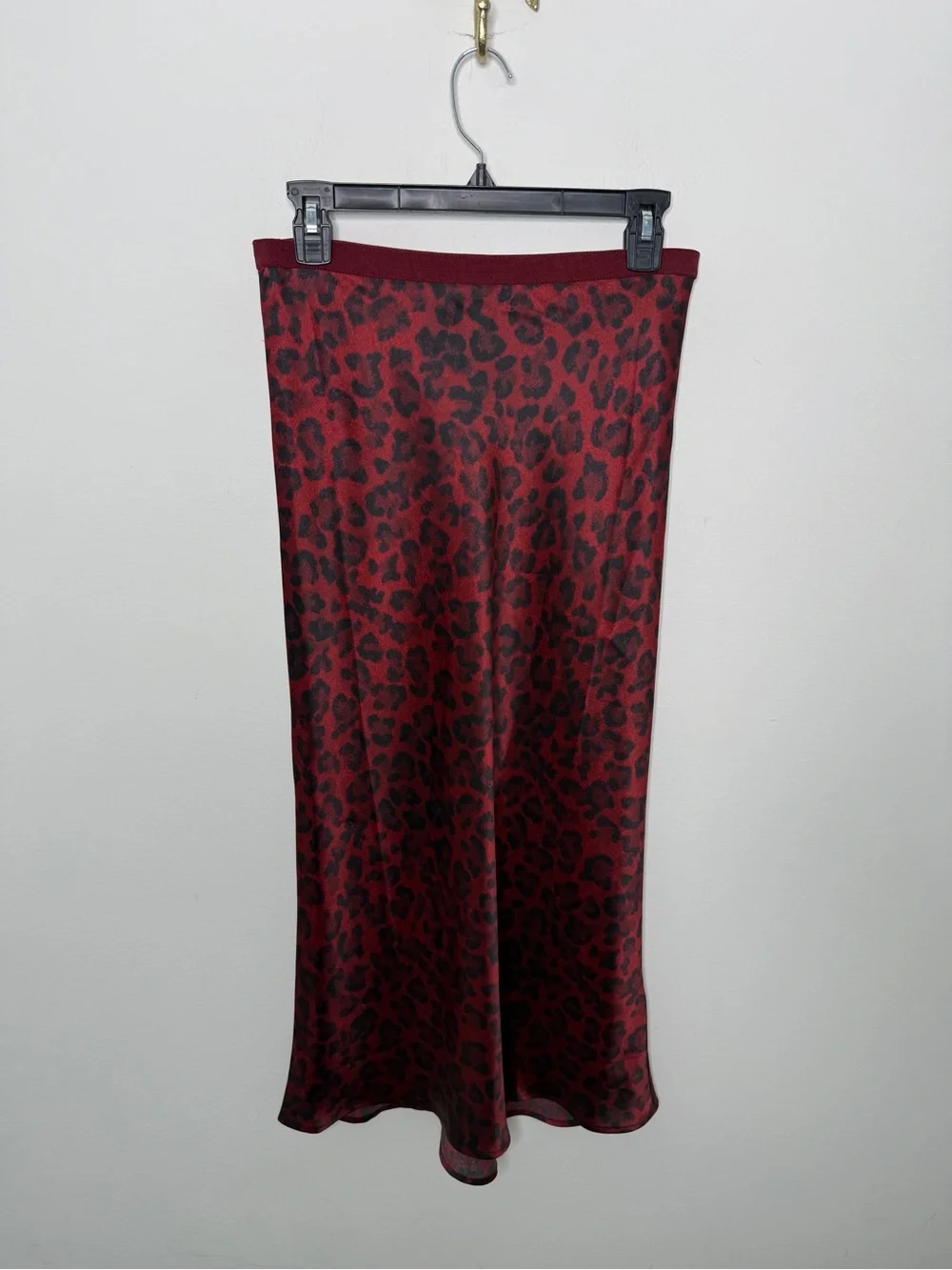 Anine Bing Bar Silk Midi Skirt S